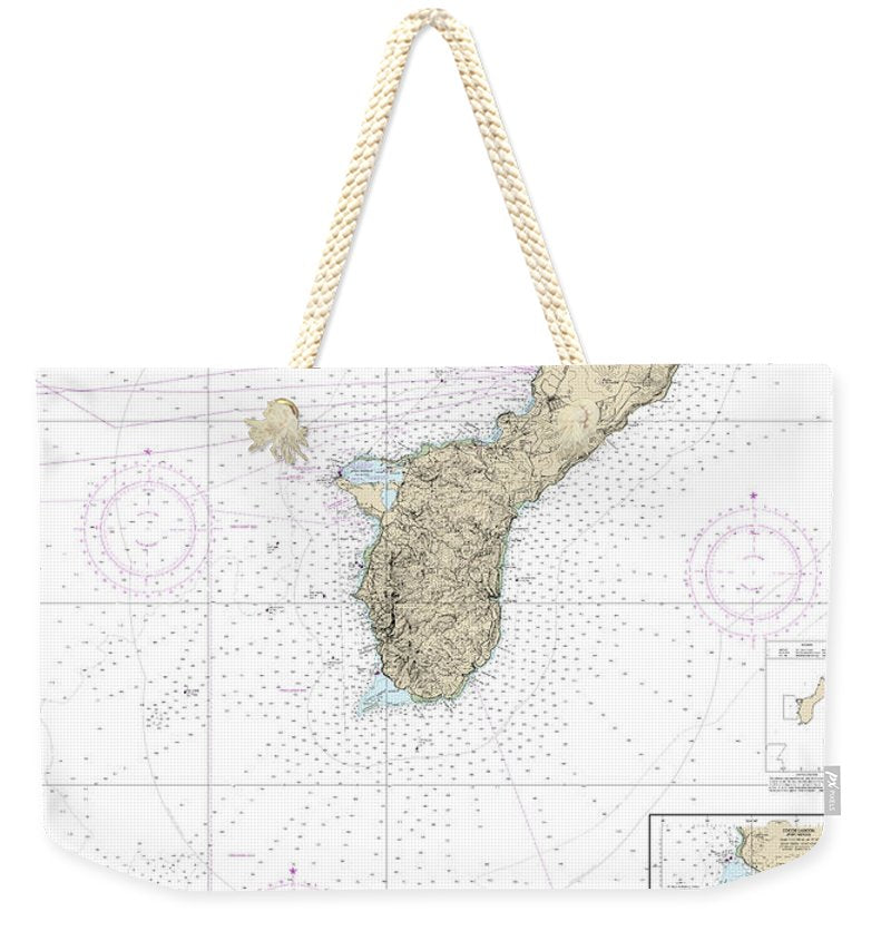 Nautical Chart-81048 Mariana Islands Island-guam Territory-guam, Cocos Lagoon - Weekender Tote Bag