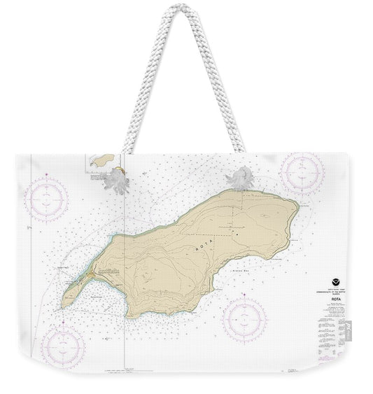 Nautical Chart-81063 Commonwealth-the Northern Mariana Islands Rota - Weekender Tote Bag