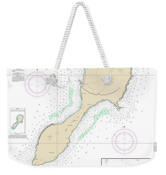 Nautical Chart-81092 Commonwealth-the Northern Mariana Islands - Weekender Tote Bag