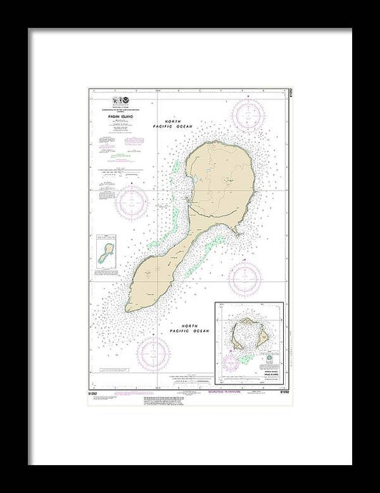 A beuatiful Framed Print of the Nautical Chart-81092 Commonwealth-The Northern Mariana Islands by SeaKoast