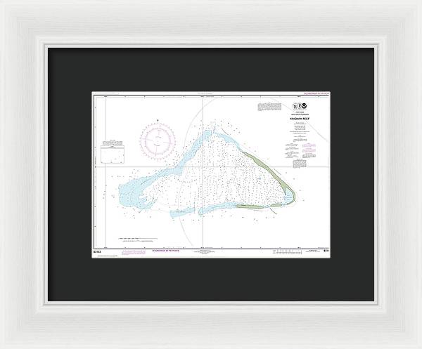 Nautical Chart-83153 United States Possesion Kingman Reef - Framed Print