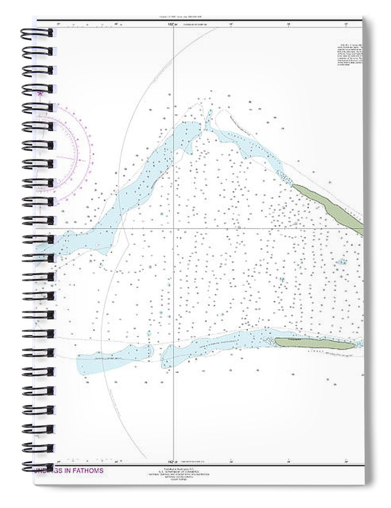 Nautical Chart 83153 United States Possesion Kingman Reef Spiral Notebook