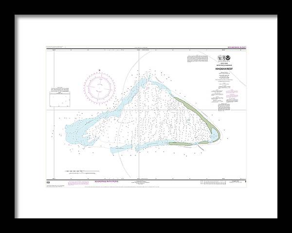 Nautical Chart-83153 United States Possesion Kingman Reef - Framed Print