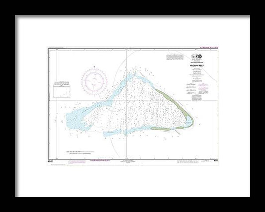 Nautical Chart-83153 United States Possesion Kingman Reef - Framed Print