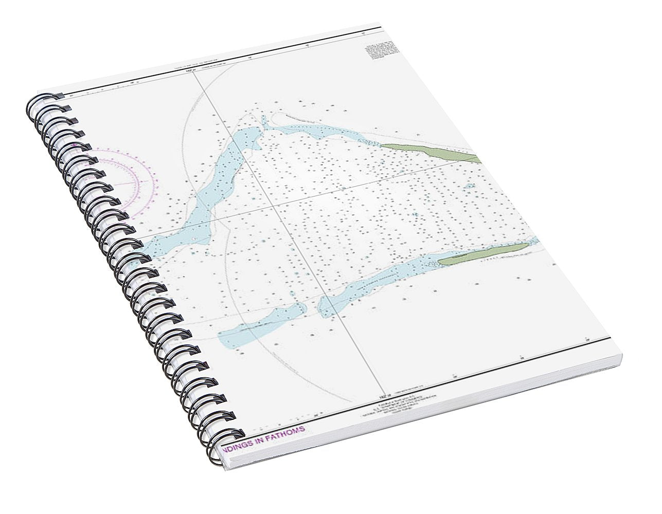 Nautical Chart-83153 United States Possesion Kingman Reef - Spiral Notebook