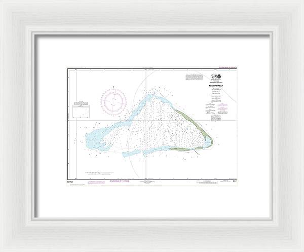 Nautical Chart-83153 United States Possesion Kingman Reef - Framed Print