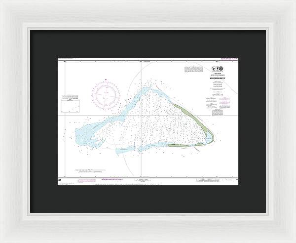 Nautical Chart-83153 United States Possesion Kingman Reef - Framed Print