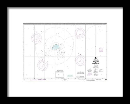 A beuatiful Framed Print of the Nautical Chart-83633 United States Possession Approaches-Johnston Atoll by SeaKoast
