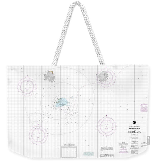 Nautical Chart-83633 United States Possession Approaches-johnston Atoll - Weekender Tote Bag