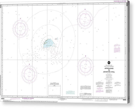 Nautical Chart-83633 United States Possession Approaches-Johnston Atoll  Acrylic Print