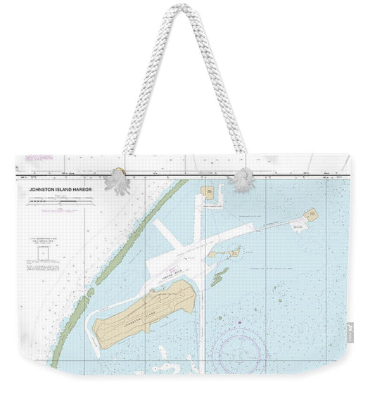 Nautical Chart-83637 Johnston Atoll, Johnston Island Harbor - Weekender Tote Bag