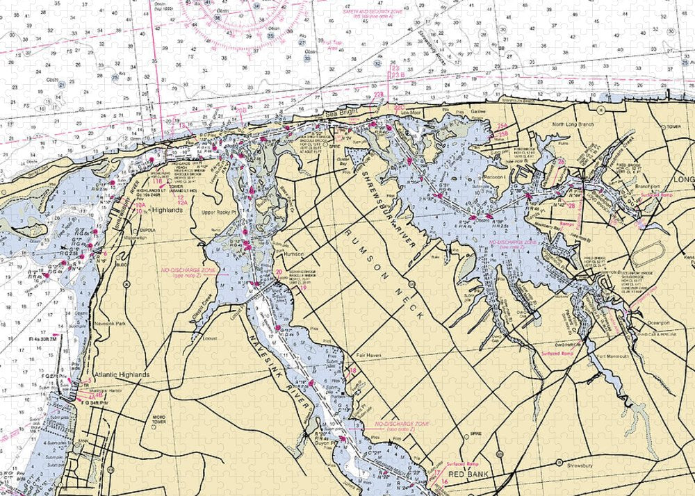 Navesink River-new Jersey Nautical Chart - Puzzle