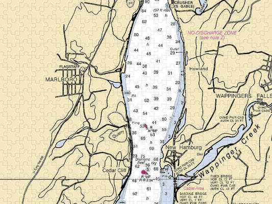 New Hamburg New York Nautical Chart Puzzle