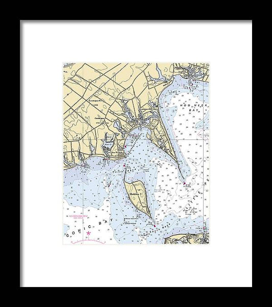 A beuatiful Framed Print of the New Suffolk-New York Nautical Chart by SeaKoast