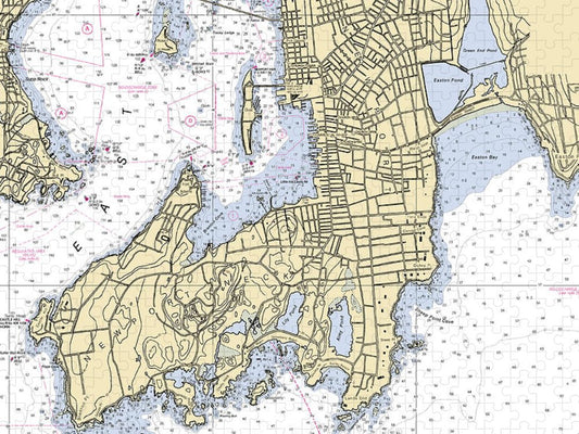 Newport  Rhode Island Nautical Chart _V3 Puzzle