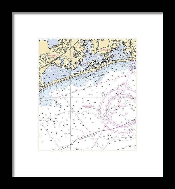 Ninigret Pond-rhode Island Nautical Chart - Framed Print