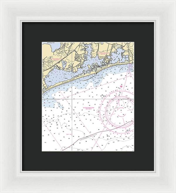 Ninigret Pond-rhode Island Nautical Chart - Framed Print