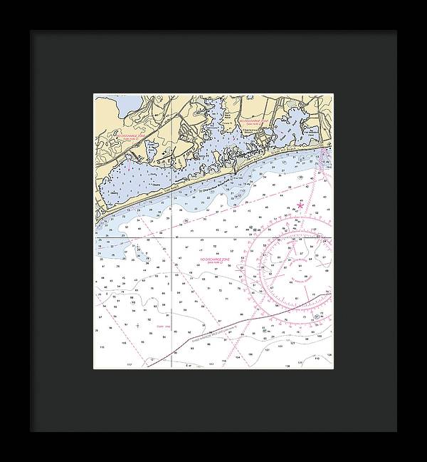 Ninigret Pond-rhode Island Nautical Chart - Framed Print