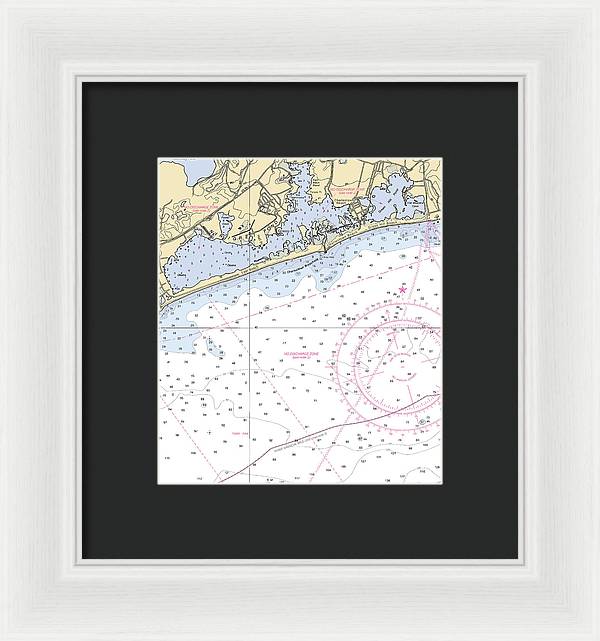 Ninigret Pond-rhode Island Nautical Chart - Framed Print