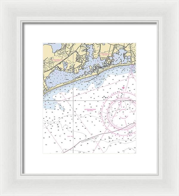 Ninigret Pond-rhode Island Nautical Chart - Framed Print