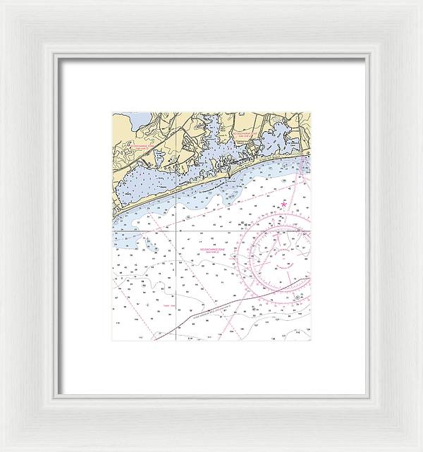 Ninigret Pond-rhode Island Nautical Chart - Framed Print