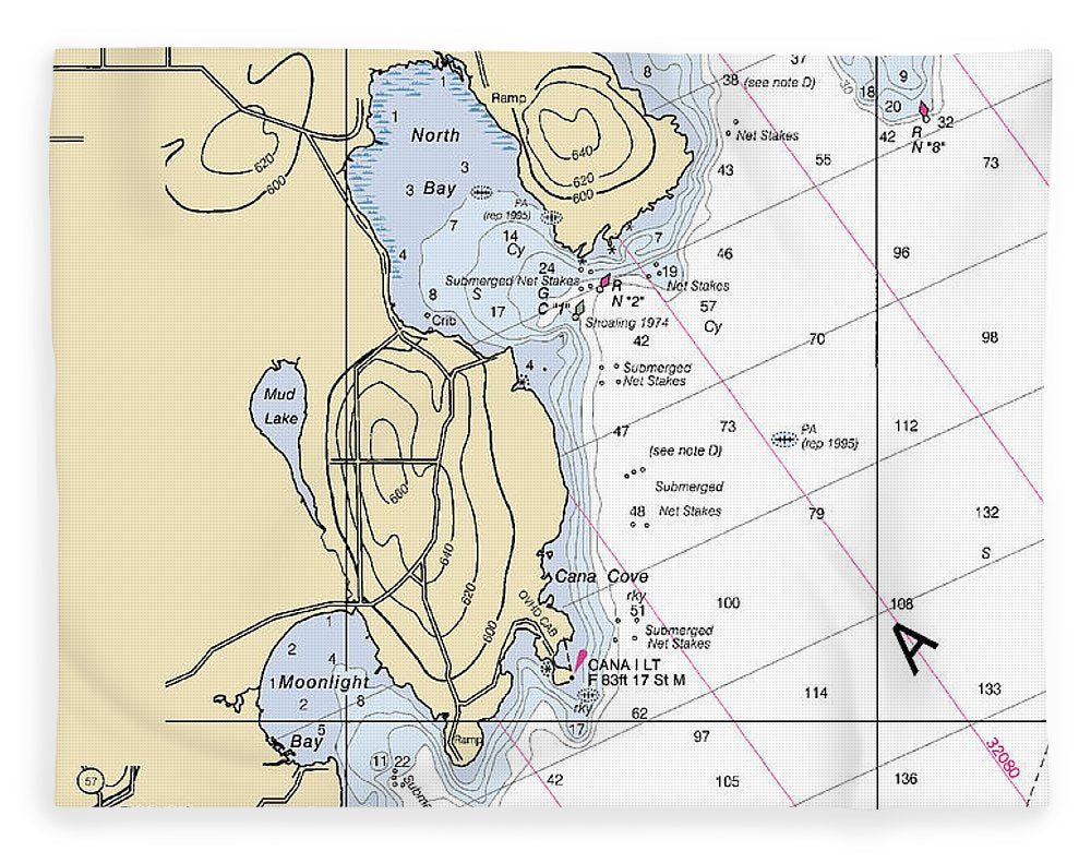 North Bay-lake Michigan Nautical Chart - Blanket