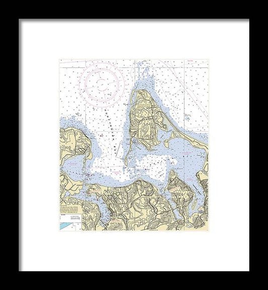 A beuatiful Framed Print of the Northport Bay-New York Nautical Chart by SeaKoast