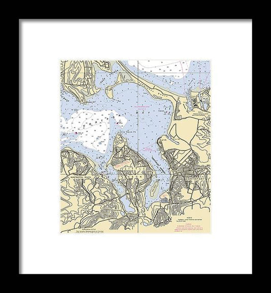 A beuatiful Framed Print of the Northport-New York Nautical Chart by SeaKoast