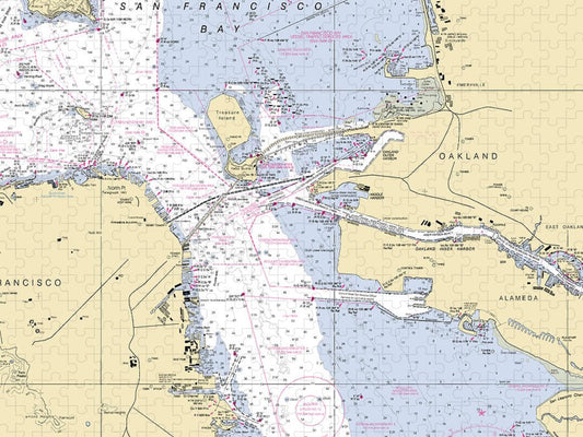 Oakland  California Nautical Chart _V6 Puzzle