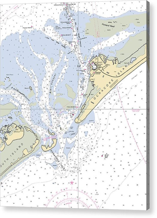 Ocracoke-North Carolina Nautical Chart  Acrylic Print