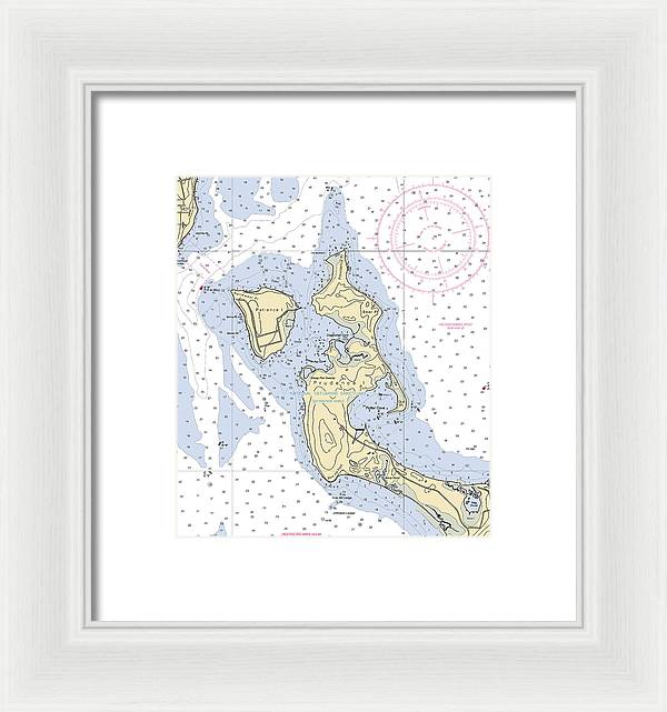 Patience Island-rhode Island Nautical Chart - Framed Print