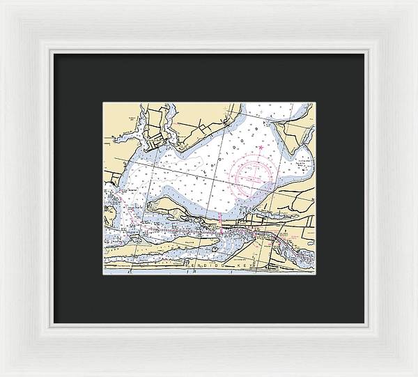 Perdido Bay-florida Nautical Chart - Framed Print