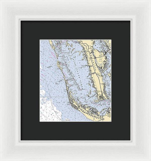 Pine Island Sound-florida Nautical Chart - Framed Print