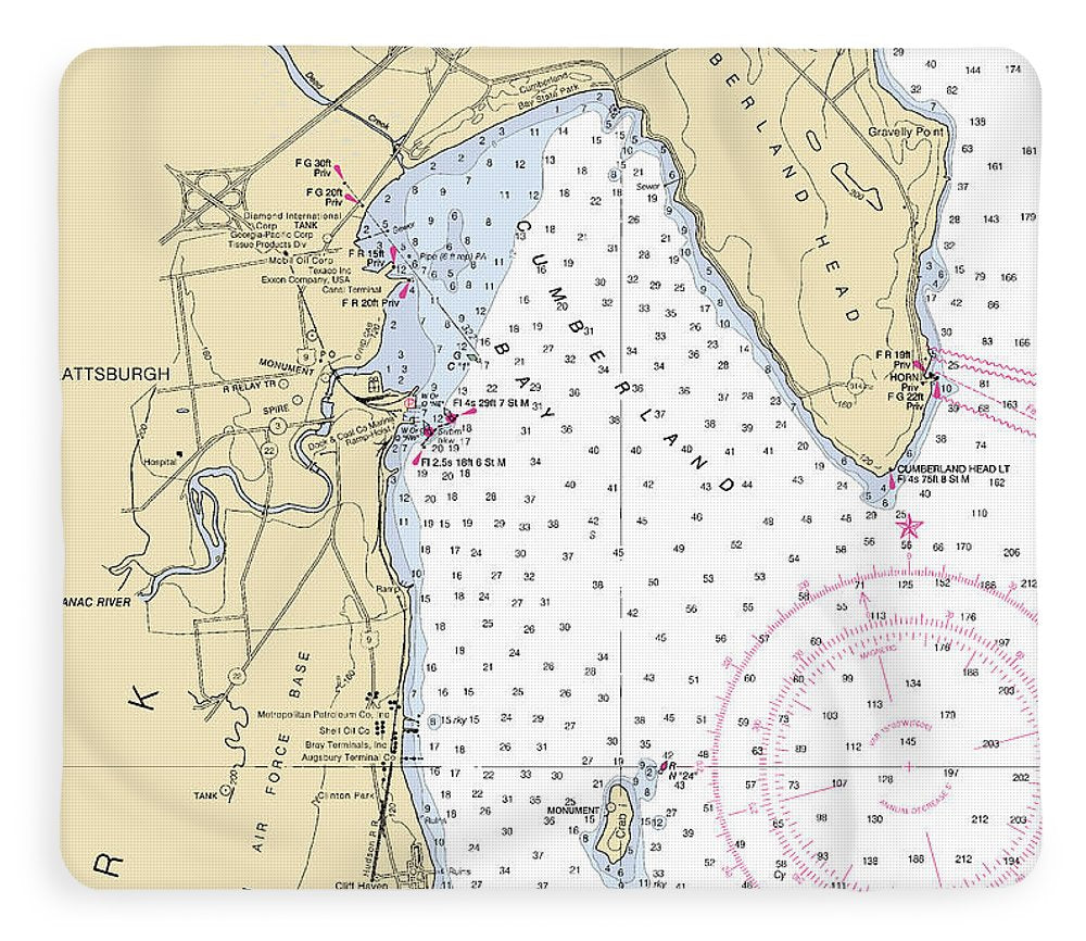 Plattsburg-lake Champlain  Nautical Chart - Blanket