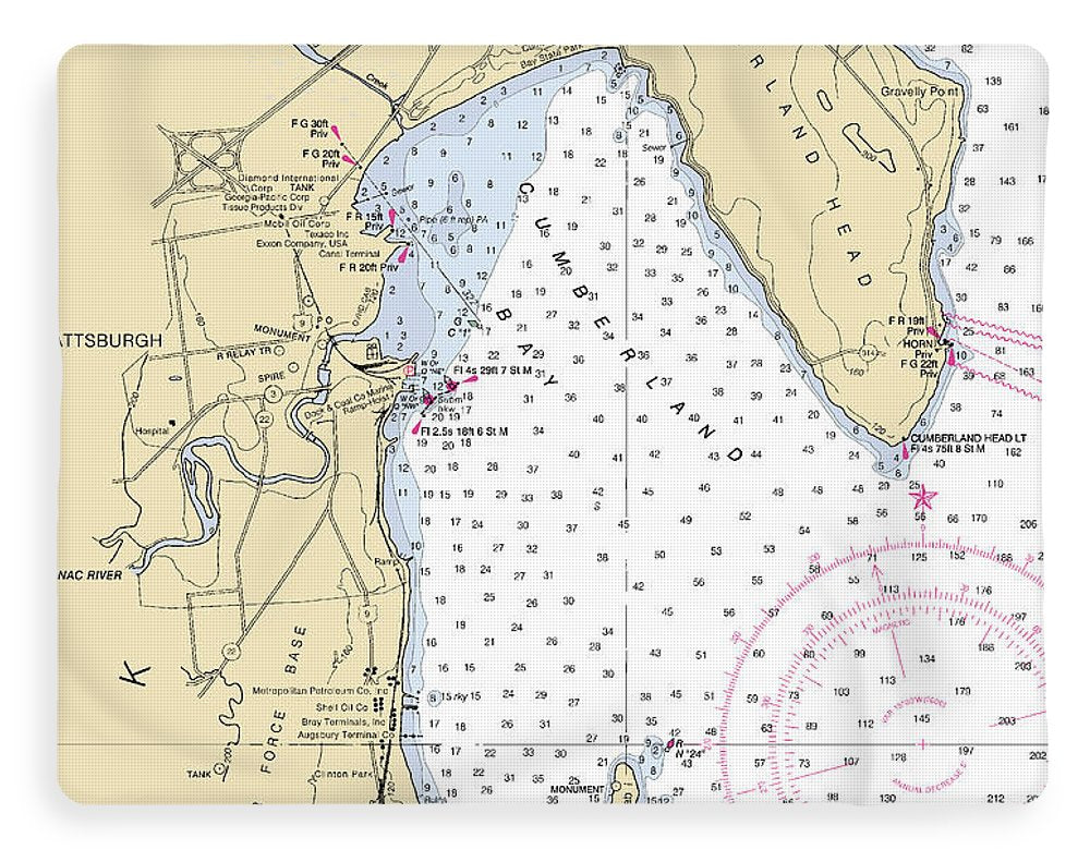 Plattsburg-lake Champlain  Nautical Chart - Blanket