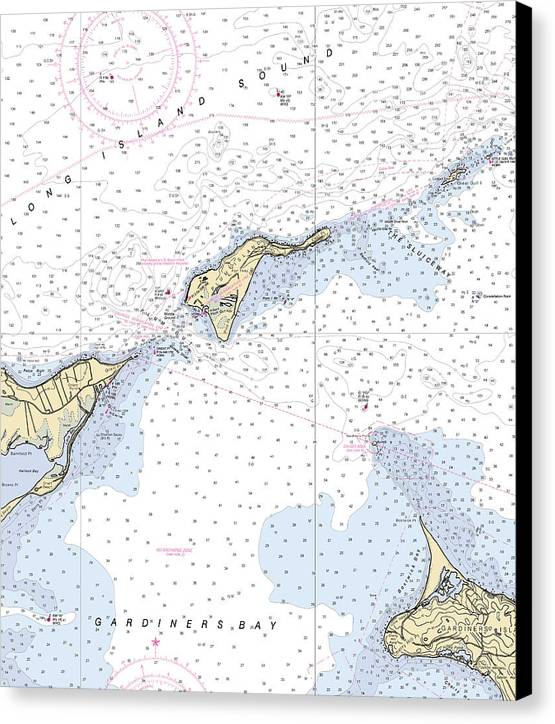 Plum Island-new York Nautical Chart - Canvas Print