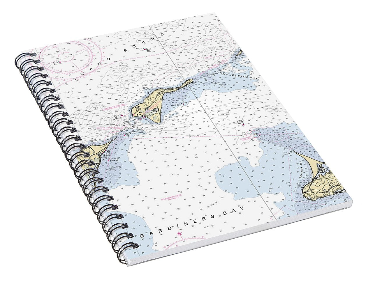 Plum Island-new York Nautical Chart - Spiral Notebook