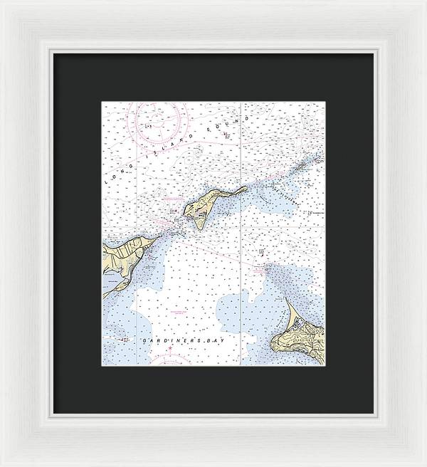 Plum Island-new York Nautical Chart - Framed Print