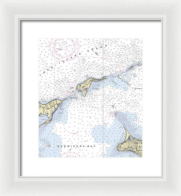 Plum Island-new York Nautical Chart - Framed Print