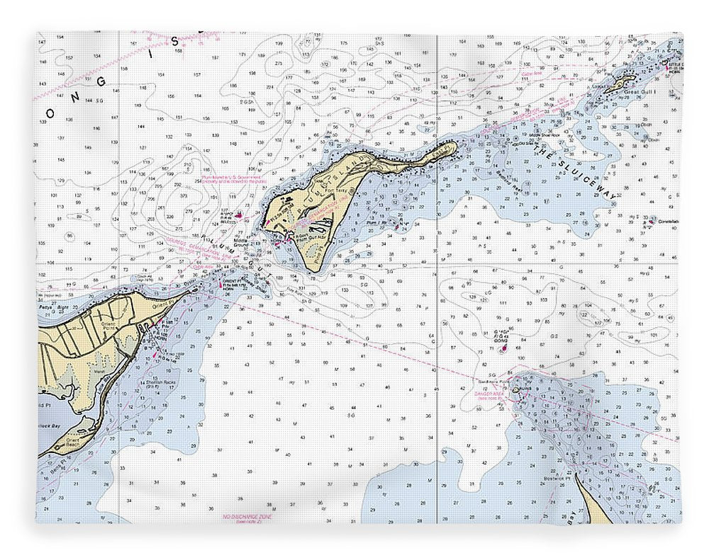 Plum Island-new York Nautical Chart - Blanket