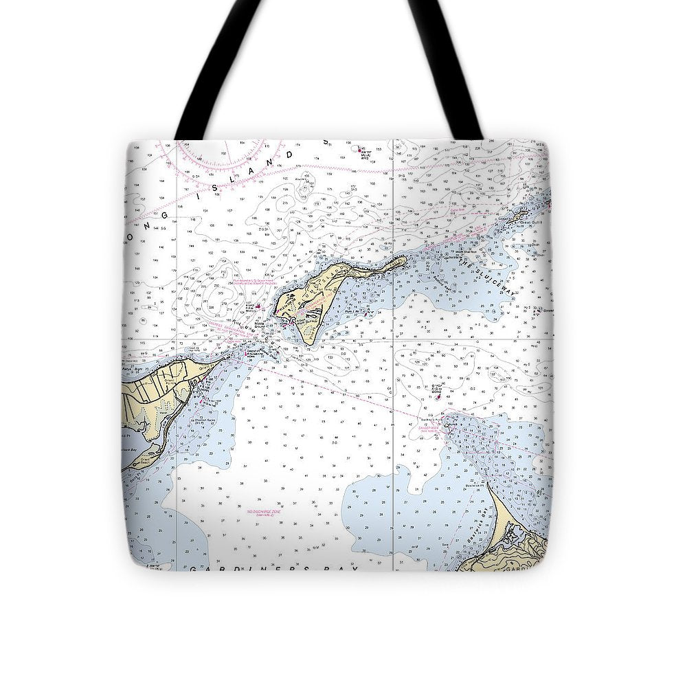 Plum Island-new York Nautical Chart - Tote Bag