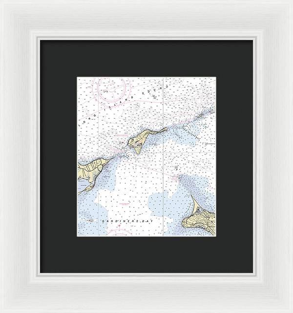 Plum Island-new York Nautical Chart - Framed Print