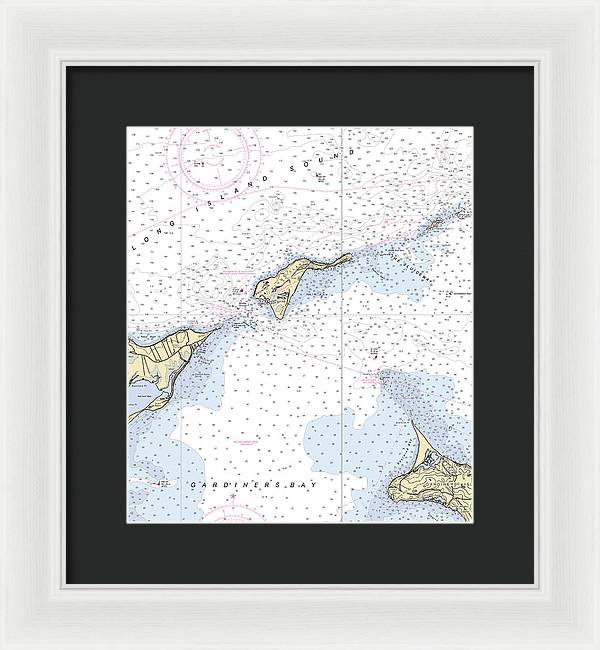 Plum Island-new York Nautical Chart - Framed Print