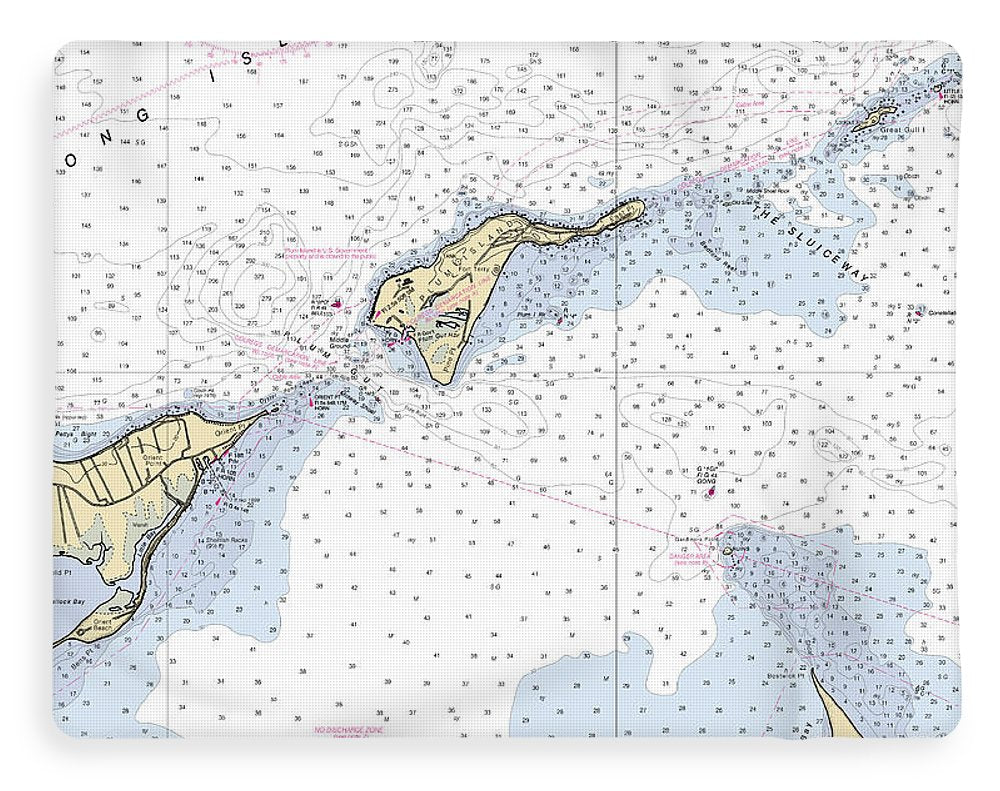 Plum Island-new York Nautical Chart - Blanket