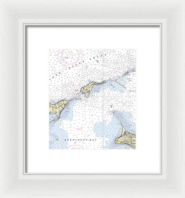 Plum Island-new York Nautical Chart - Framed Print