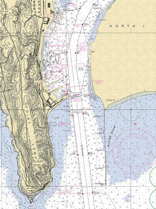 Point Loma California Nautical Chart Puzzle