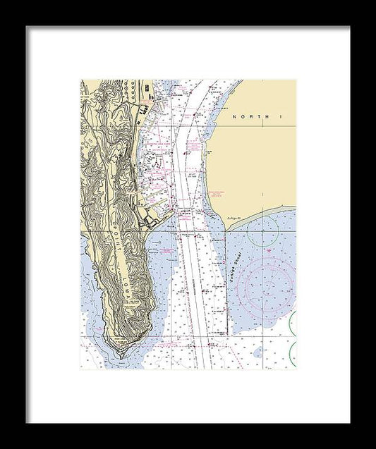 Point Loma-california Nautical Chart - Framed Print