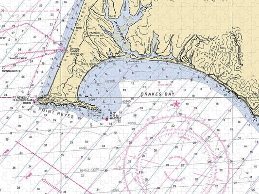 Point Reyes  California Nautical Chart _V6 Puzzle