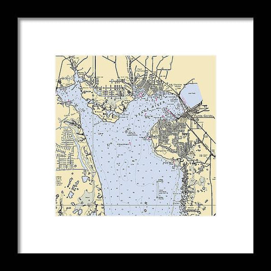A beuatiful Framed Print of the Port Charolette Punta Gorda-Florida Nautical Chart by SeaKoast