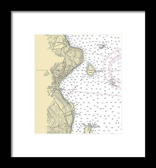 A beuatiful Framed Print of the Port Douglas-Lake Champlain  Nautical Chart by SeaKoast
